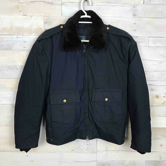 I.Spiewak Golden Fleece Mens Bomber Jacket Blue XL